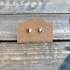 White Buffalo Dainty Studs
