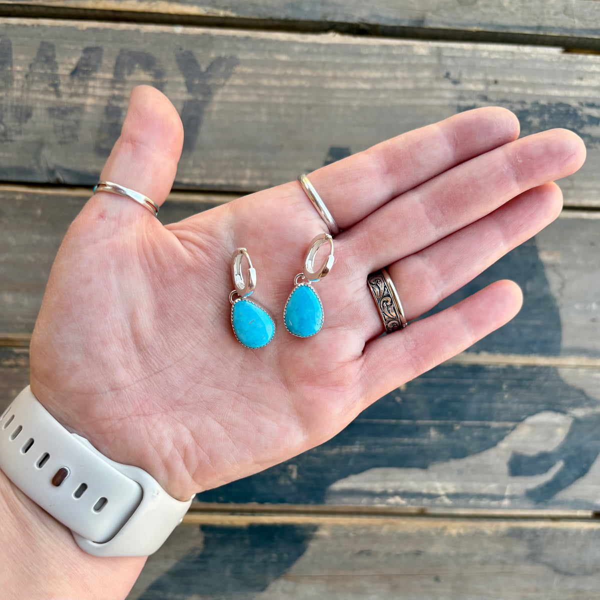 The "Grounded" Huggie Hoops