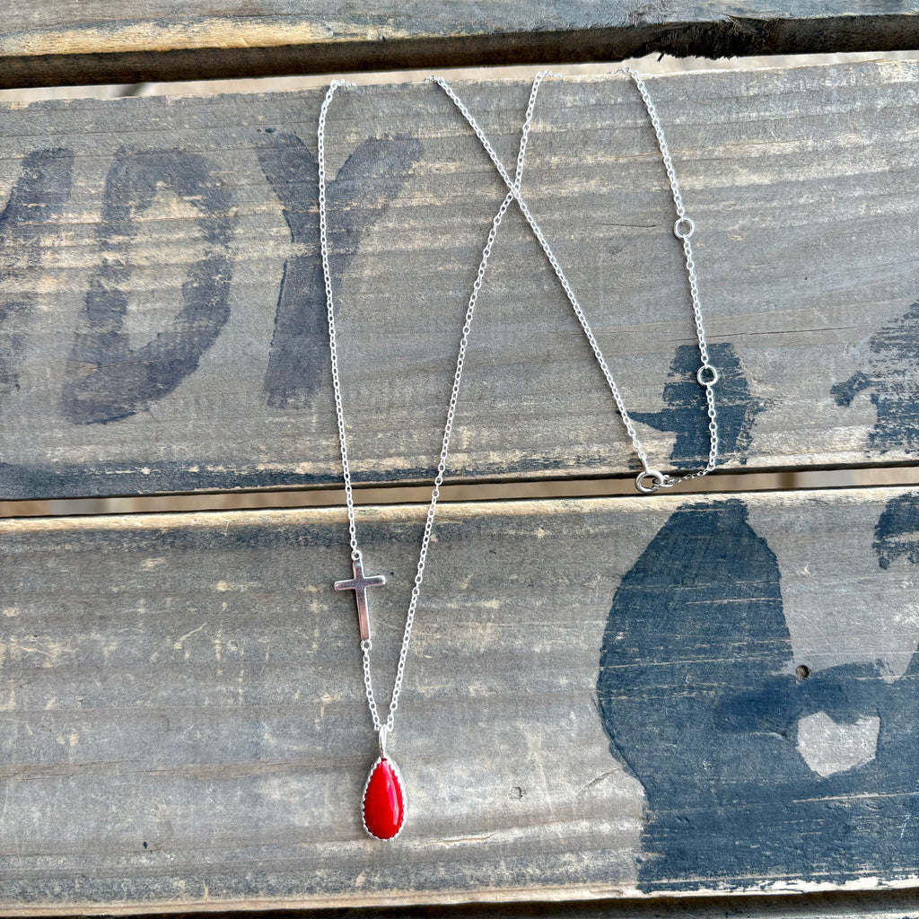The Red Letters Necklace