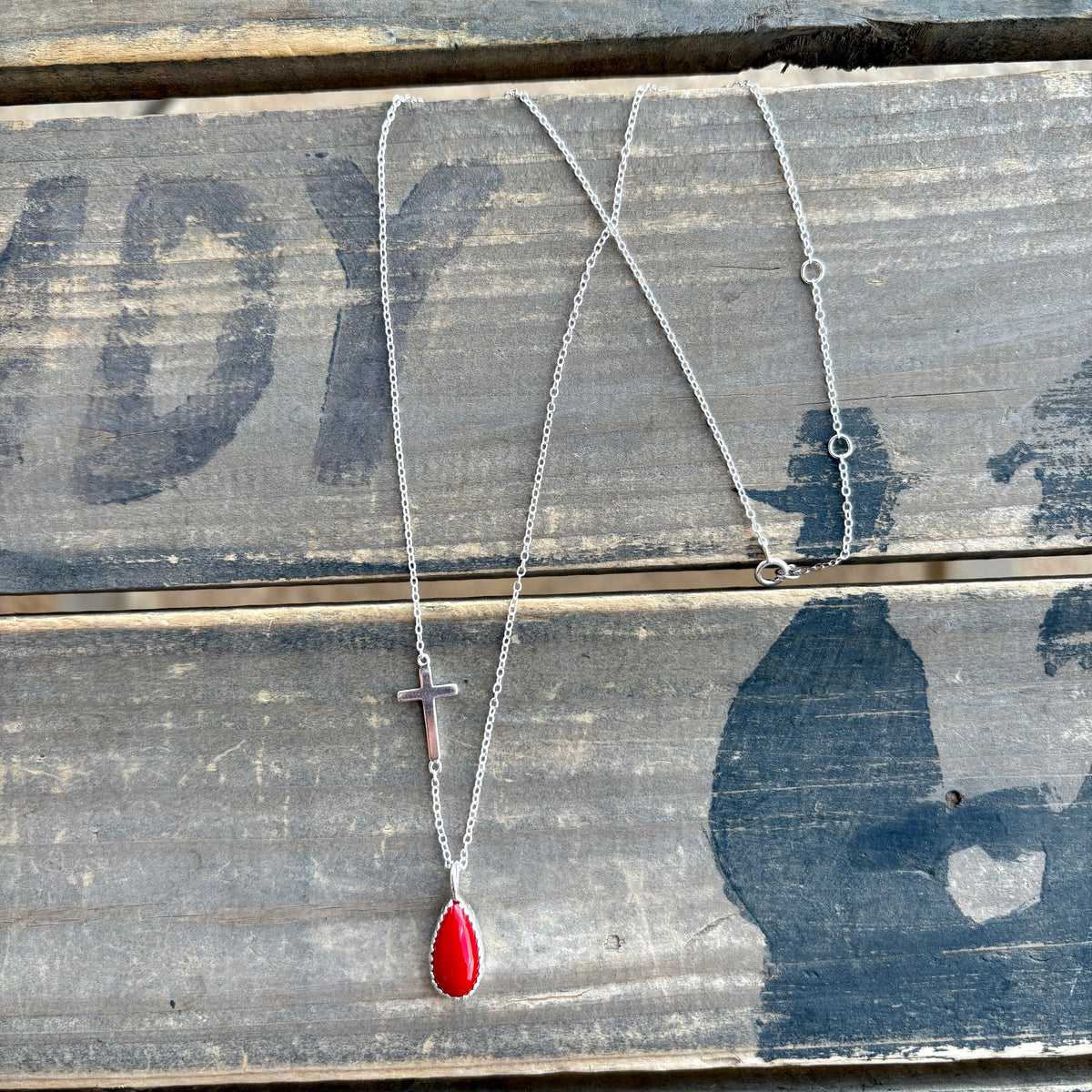 The Red Letters Necklace