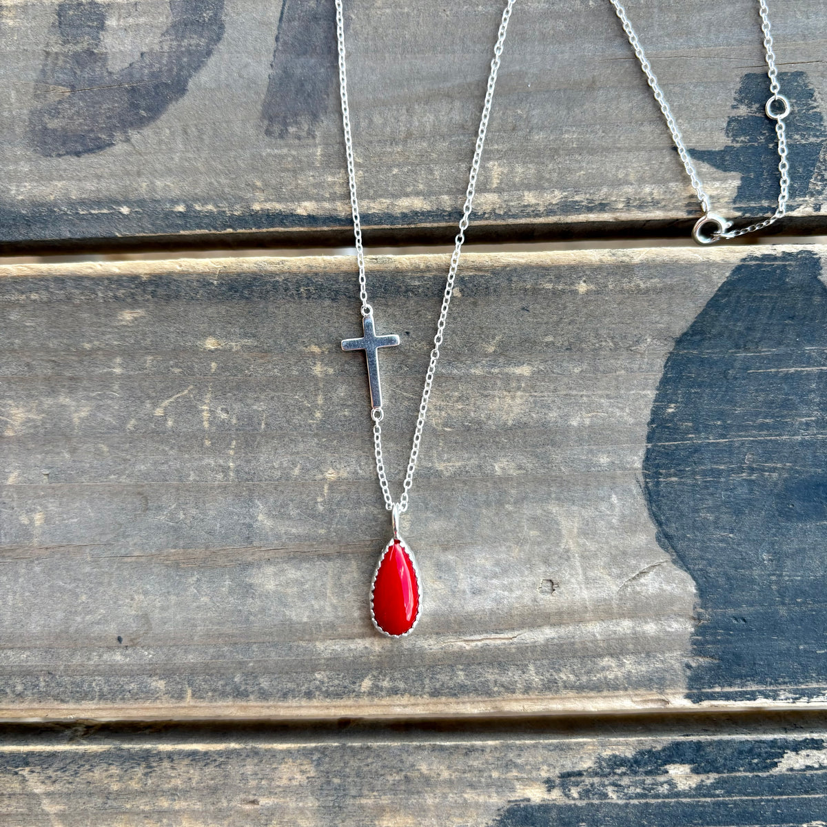 The Red Letters Necklace