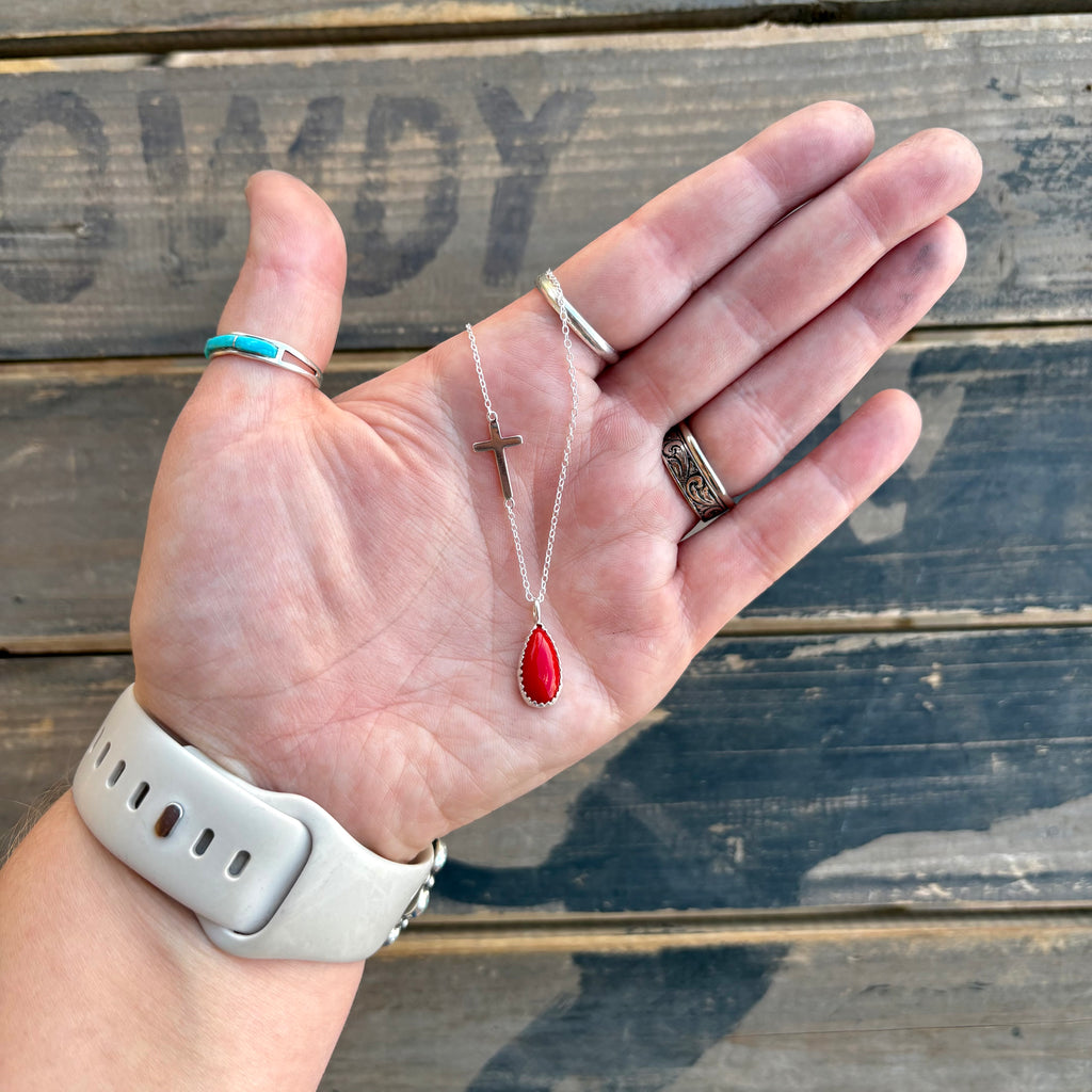 The Red Letters Necklace