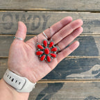 The "Big Red" Cluster Necklace