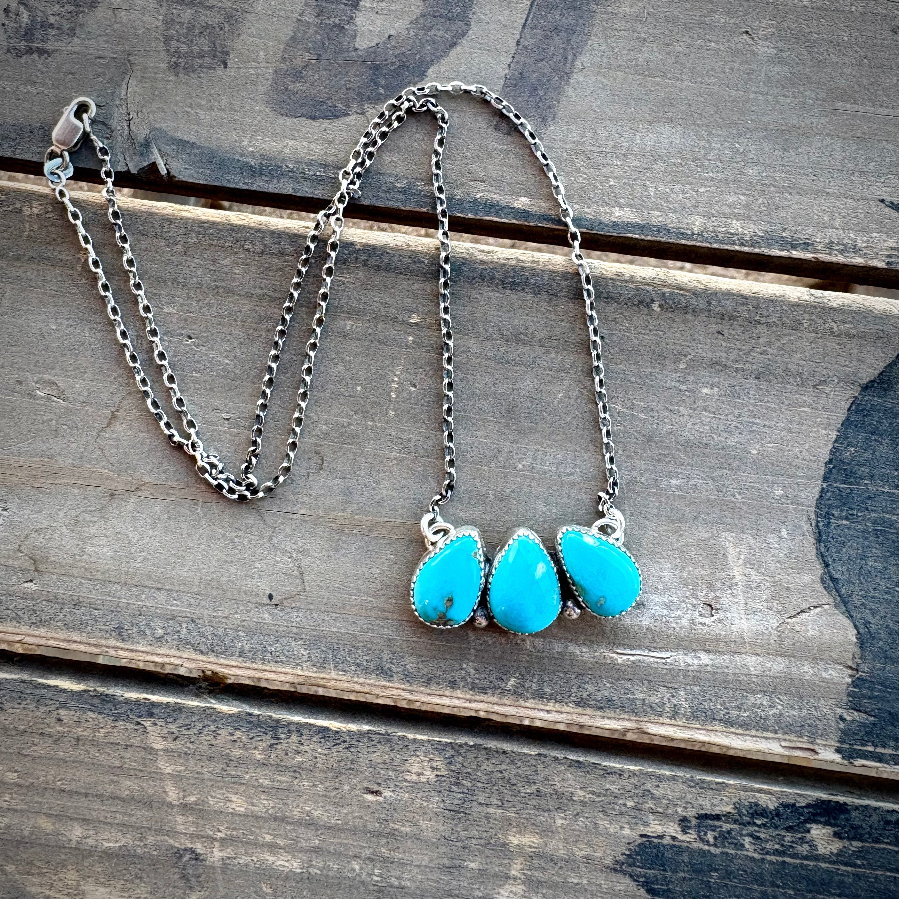 Sierra Bella Turquoise Cluster Necklace
