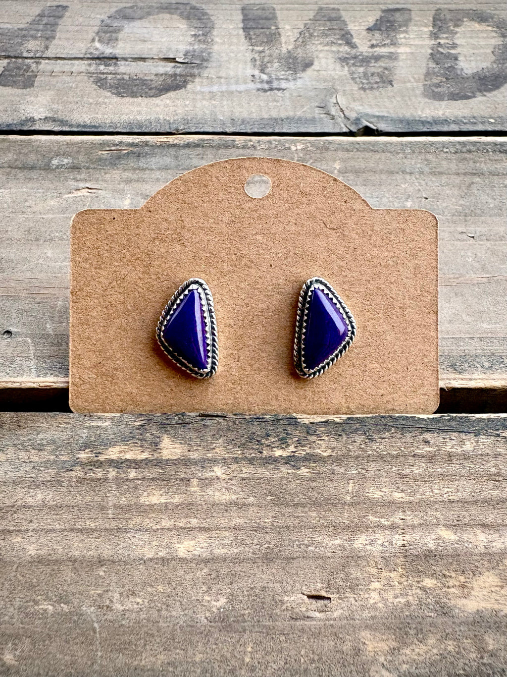 Purple Mohave Dainty Earrings