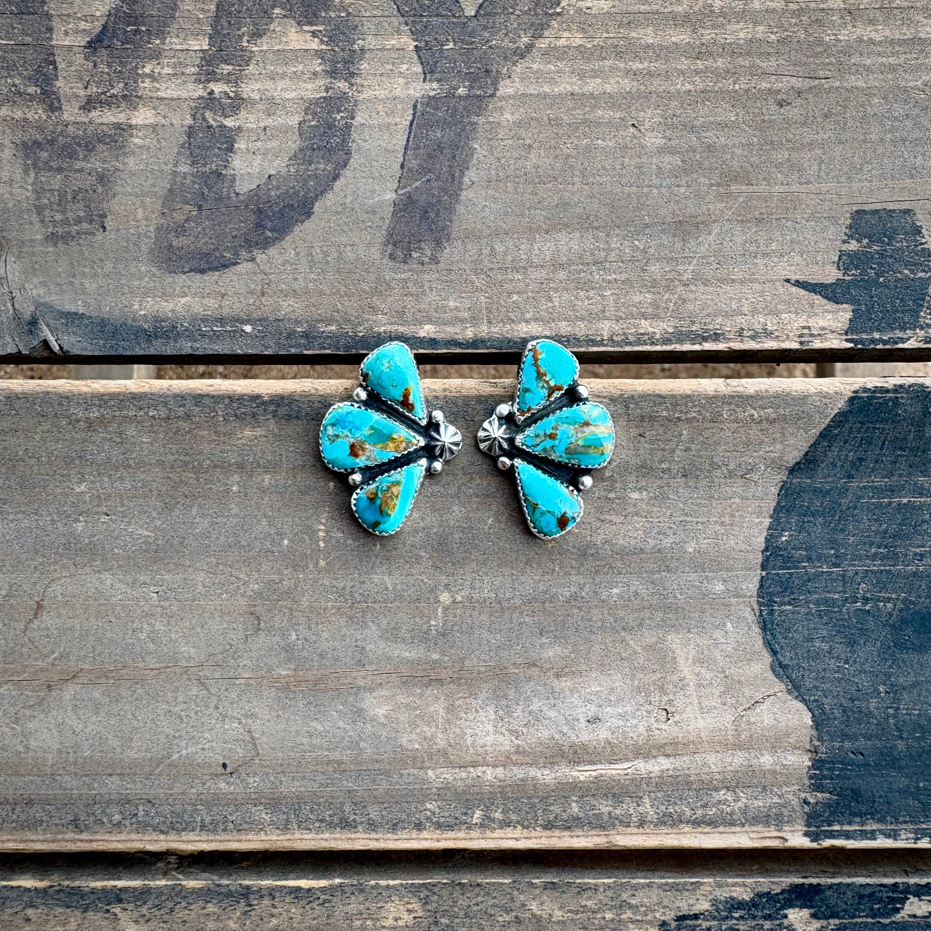 Kingman Half Cluster Earrings