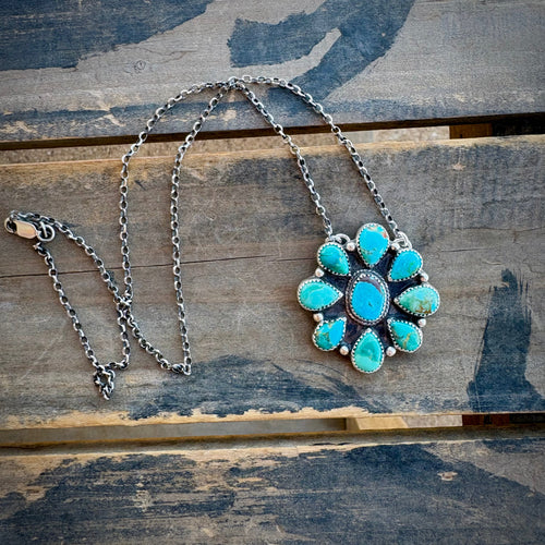 Kingman Cluster Necklace