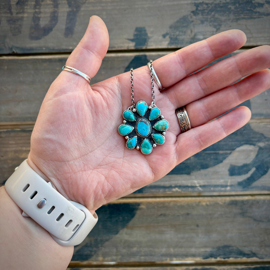 Kingman Cluster Necklace