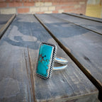 Size 8.5 Turquoise Bar Ring