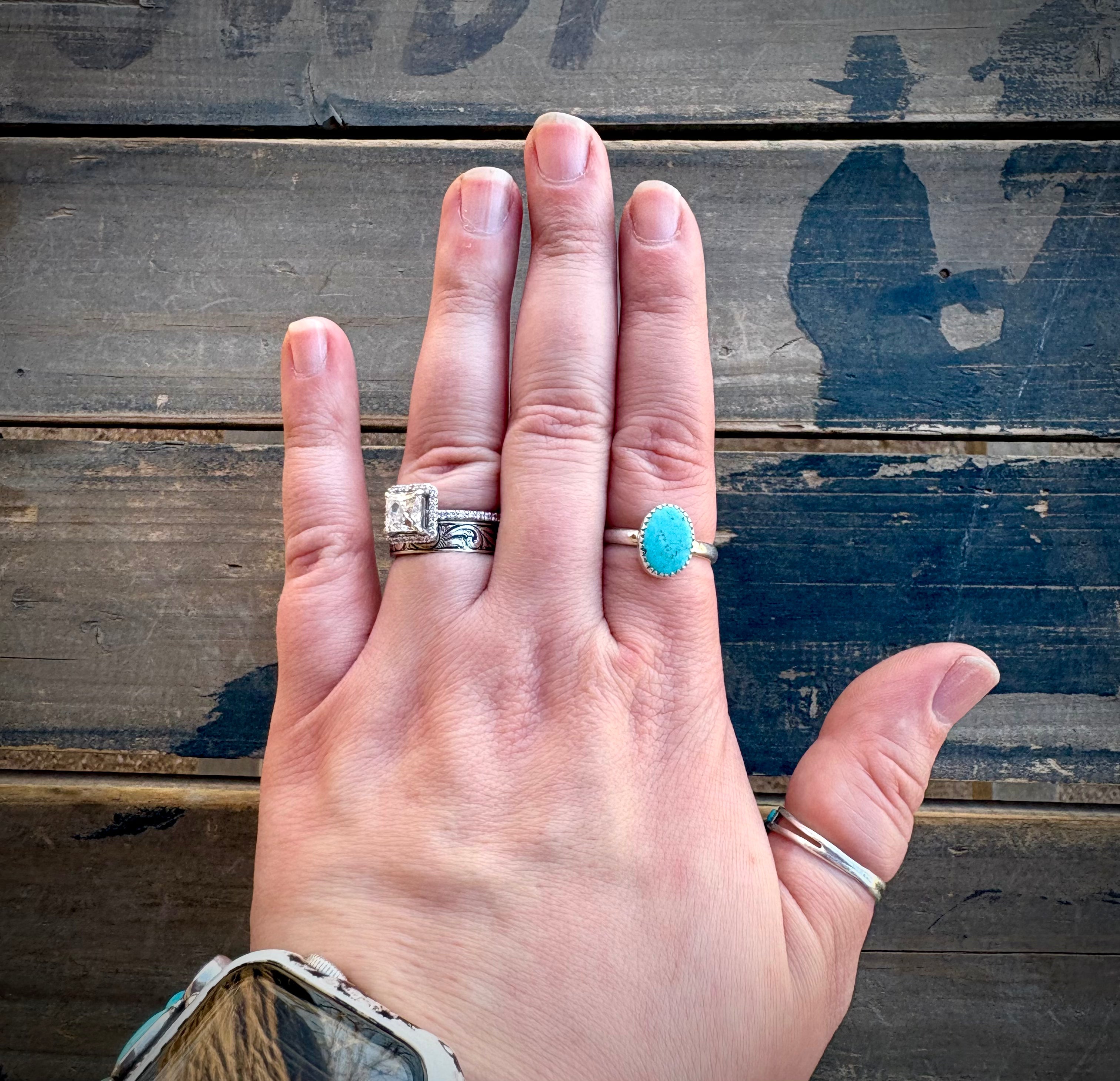 Size 8 Sonoran Turquoise Ring