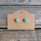 Tiny Square Stud Earrings